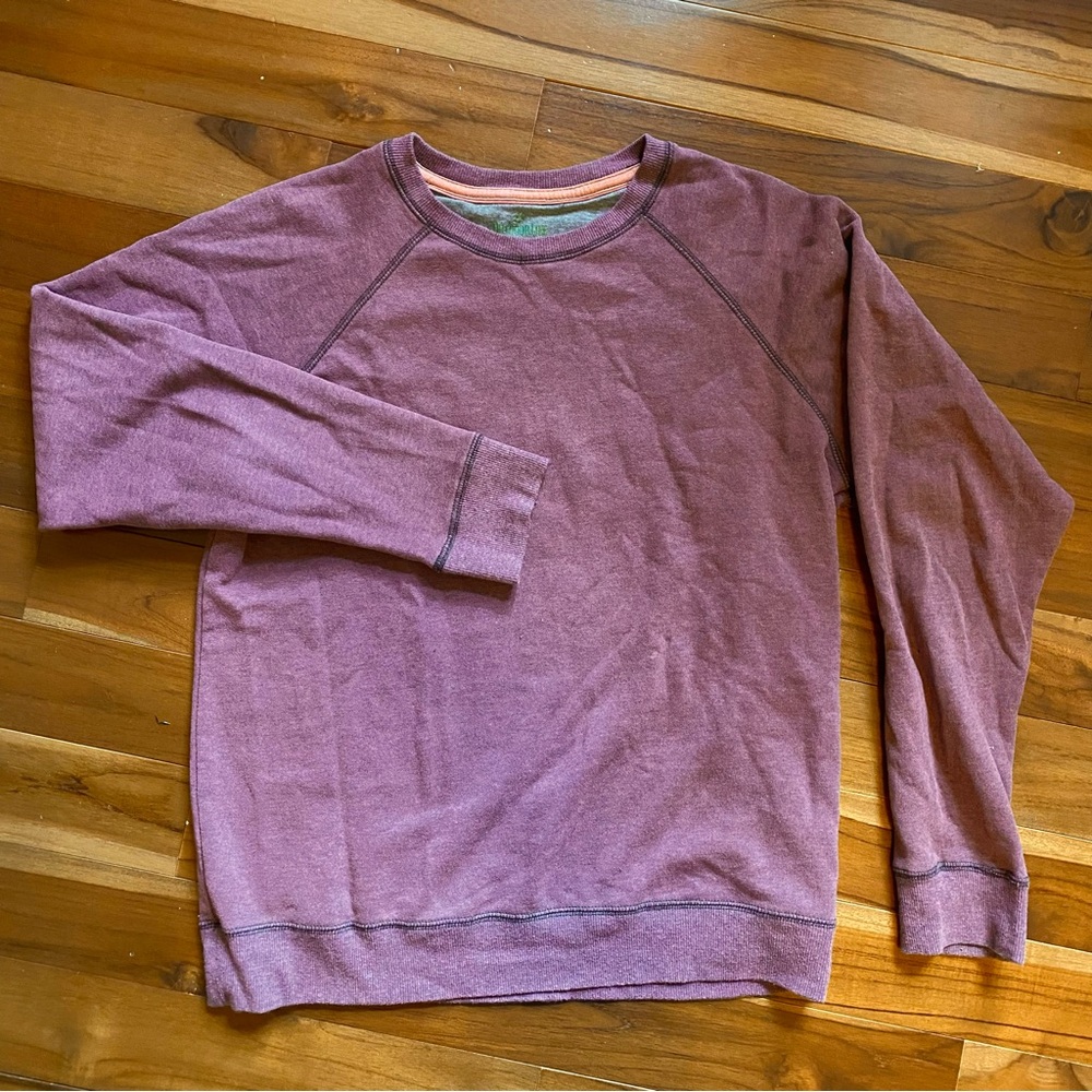M outdoor wear basic sweatshirt pullover neutral warm mauve
